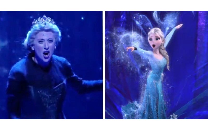 《冰雪奇緣》舞台劇「100％神還原」特效超強  艾莎女王最後「1秒換裝」簡直就是魔術