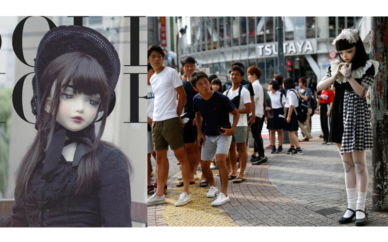 真人版洋娃娃出沒在日本街頭  「一個move」路人嚇出心理陰影...網好奇：卸妝變怎樣