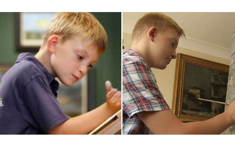 7歲男孩賣畫賺錢「買房送爸媽」長大後「超猛畫作狂賣2億」專家：畫風不像小孩