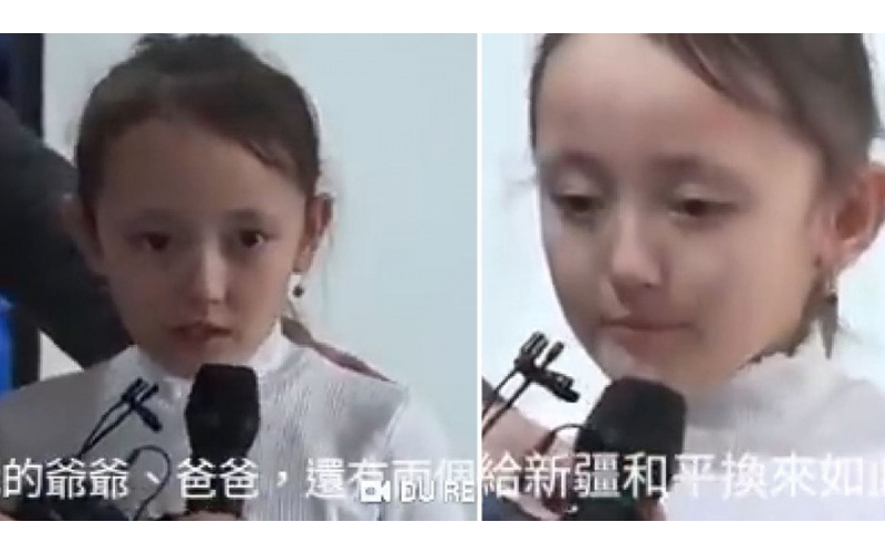 新疆小女孩勇敢受訪，心急淚崩訴「中國抓我全家關集中營」...網不捨：看了心好酸